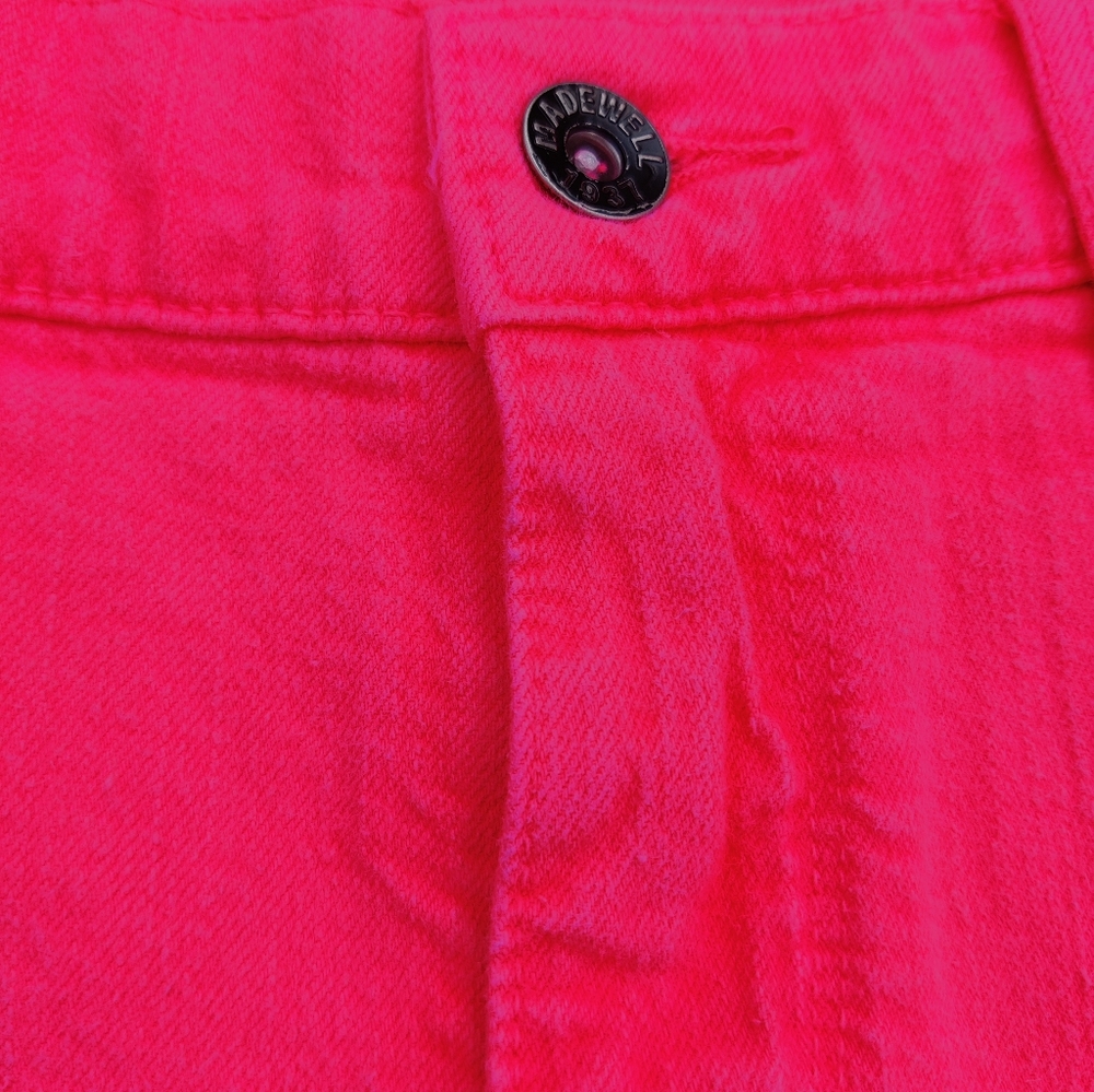 Madewell fuchsia fringed jean shorts - Picture 8 of 8